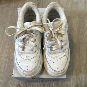 NIKE Air Force 1 One AF1 Low Shoes - Triple White -Toddler Size 8C-